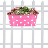 Dotted Oval Railing Planter